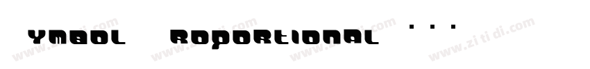 Symbol Proportional字体转换